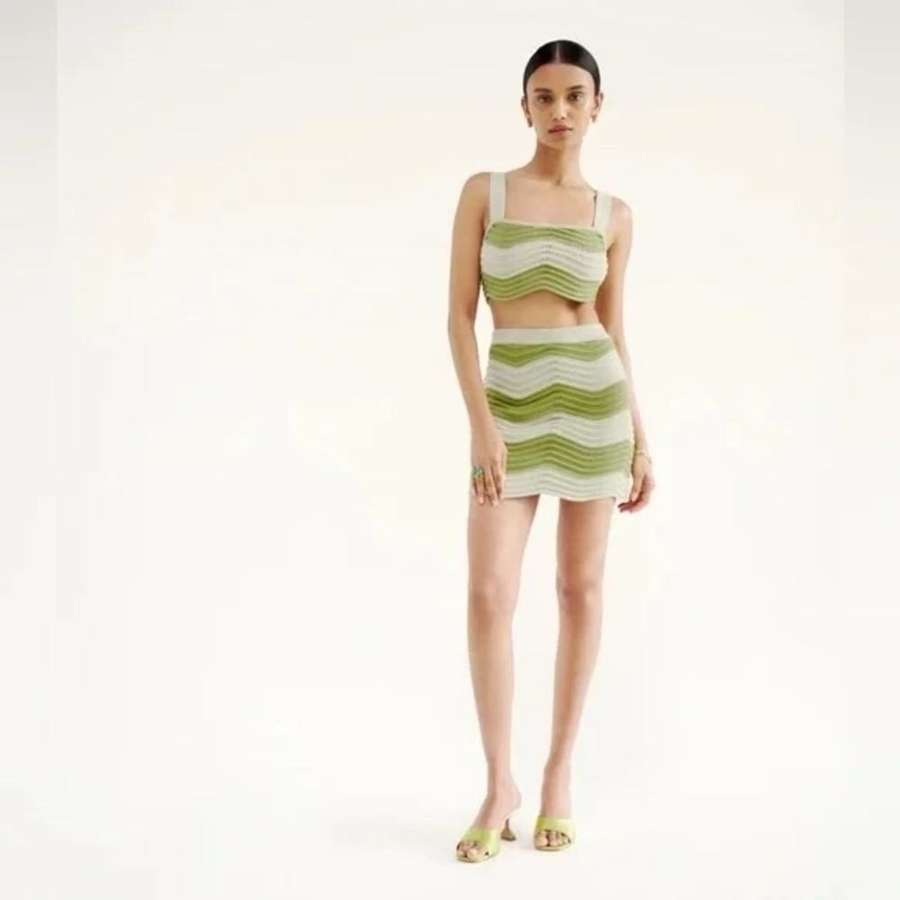 Reformation Yara Novelty Knit Two Piece Set